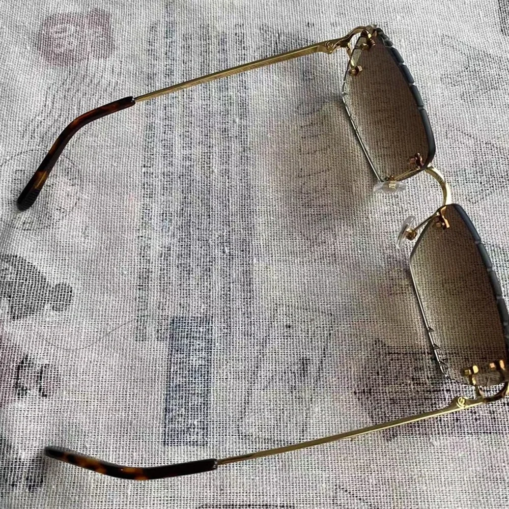 Cartier Graduated Cut Leopard Print Sunglasses